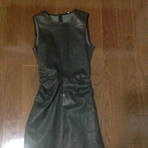 Brand New Theory Leather Dress LBD